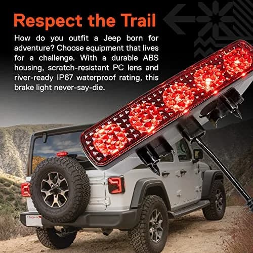 ONLINE LED STORE Vehicle Light Assembly for Jeep Wrangler JL 2018-2026 | IP67 Waterproof, OEM Fit, Red LED thumbnail 4