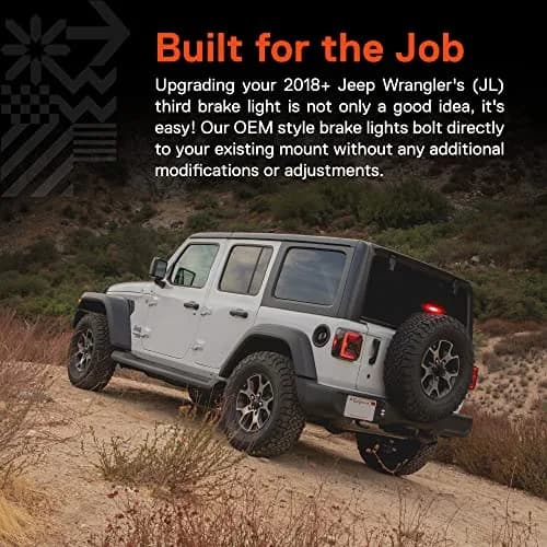 ONLINE LED STORE Vehicle Light Assembly for Jeep Wrangler JL 2018-2026 | IP67 Waterproof, OEM Fit, Red LED thumbnail 2