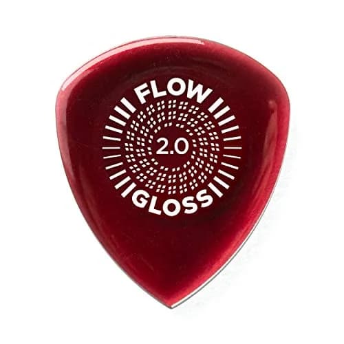 Jim Dunlop Flow® Gloss Pick 2.0MM | Precision, Speed & Long-Lasting Ultex (70-120 chars) thumbnail 1