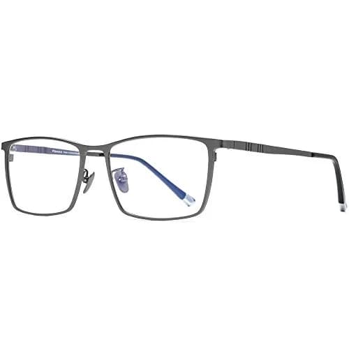 FONEX Titanium Square Eyeglass Frames for Men, 67mm Lens Width (2.64 in) | Ultralight Pure Titanium (IP Plating) thumbnail 5