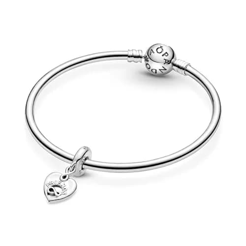 PANDORA Friends Forever Heart Dangle Charm | Sterling Silver Friendship Jewelry (70-120 chars) thumbnail 5