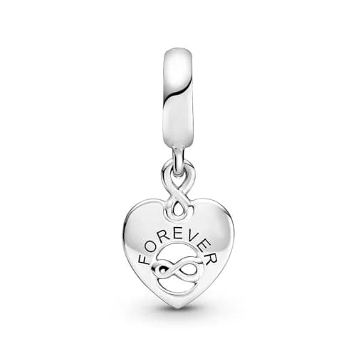 PANDORA Friends Forever Heart Dangle Charm | Sterling Silver Friendship Jewelry (70-120 chars) thumbnail 2