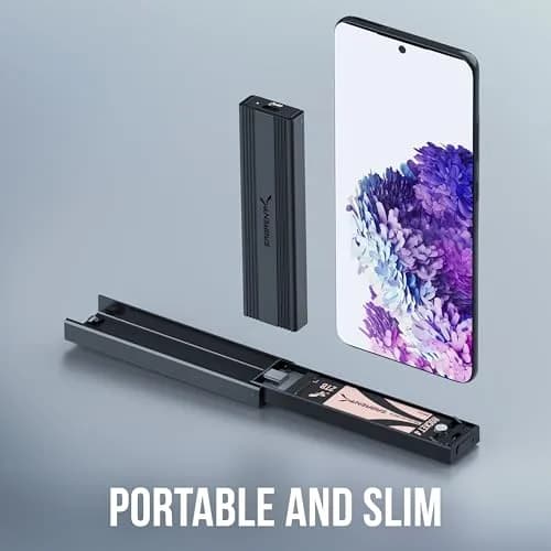 SABRENT Tool-Free NVMe & SATA M.2 SSD Enclosure, USB 3.2 Type-C (EC-SNVE) 10Gbps | External SSD Case for 2242/2260/2280 Drives thumbnail 7