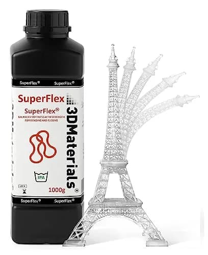 3DMaterials SuperFlex Flexible Rubber Resin 1000g (35.27 oz) | ISO 10993-5 Certified for Flexible Prototypes thumbnail 1