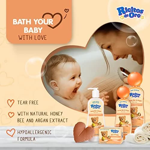 Ricitos de Oro Baby Shampoo 13.5 Fl Oz | No Tears Hypoallergenic & Nourishing (70-120 chars) thumbnail 4
