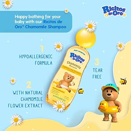 Ricitos de Oro Baby Shampoo 13.5 Fl Oz | No Tears Hypoallergenic & Nourishing (70-120 chars) thumbnail 3