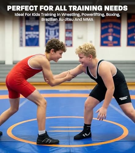 Exxact Sports Youth Wrestling Singlet for Boys (Navy, YL) | Lightweight Compression Fit for Training & Competition thumbnail 6