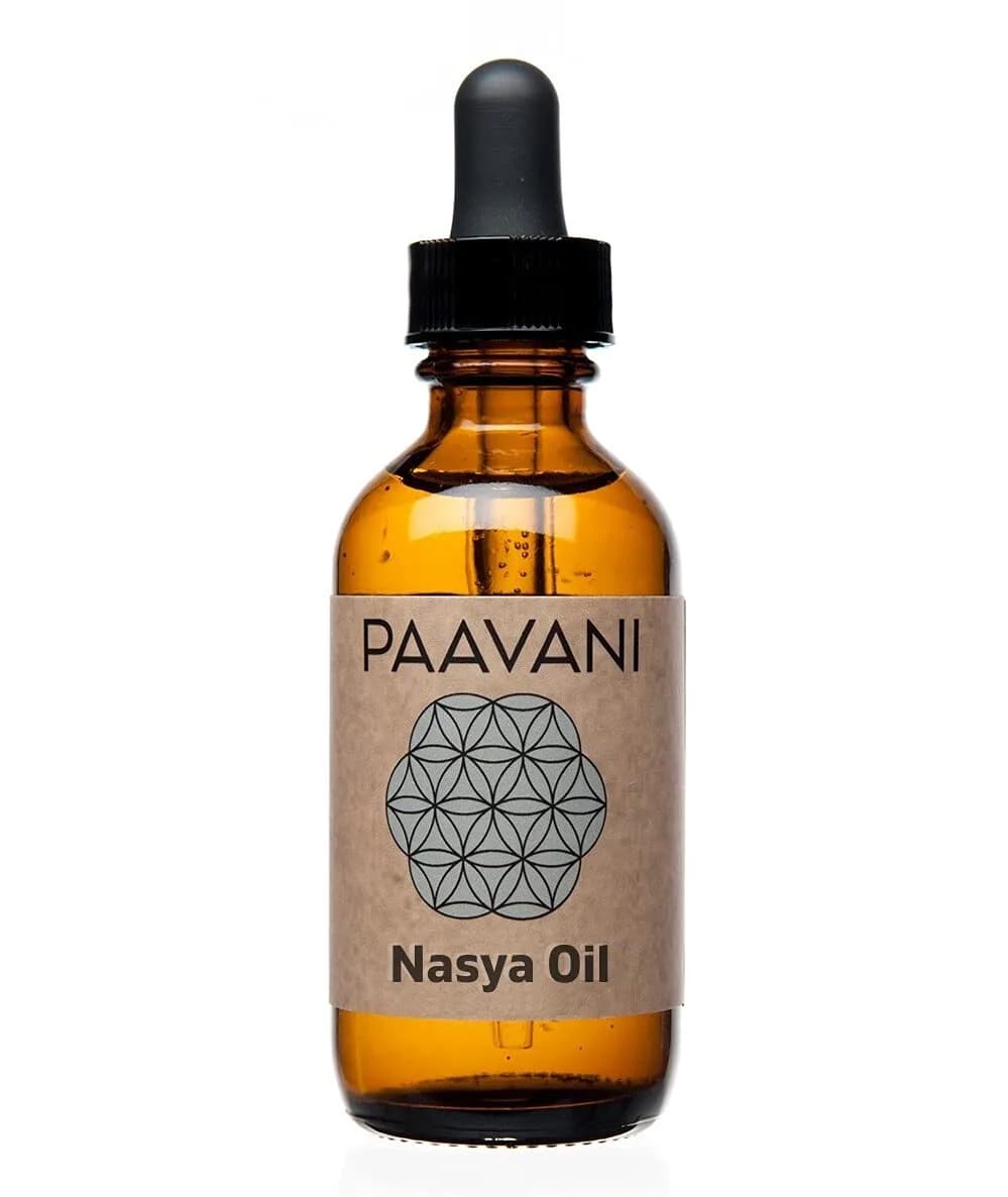 PAAVANI Nasya Oil, Organic Herb-Infused Nasal Oil with Brahmi | Sinus Relief & Moisturizer (1 Fl Oz) — 1 Fl Oz
