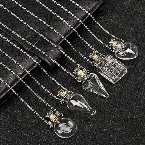 IVYRISE Clear Heart Vial Necklace 60cm (23.6in) | Memorial Keepsake Pendant for Liquids or Dry Items thumbnail 4