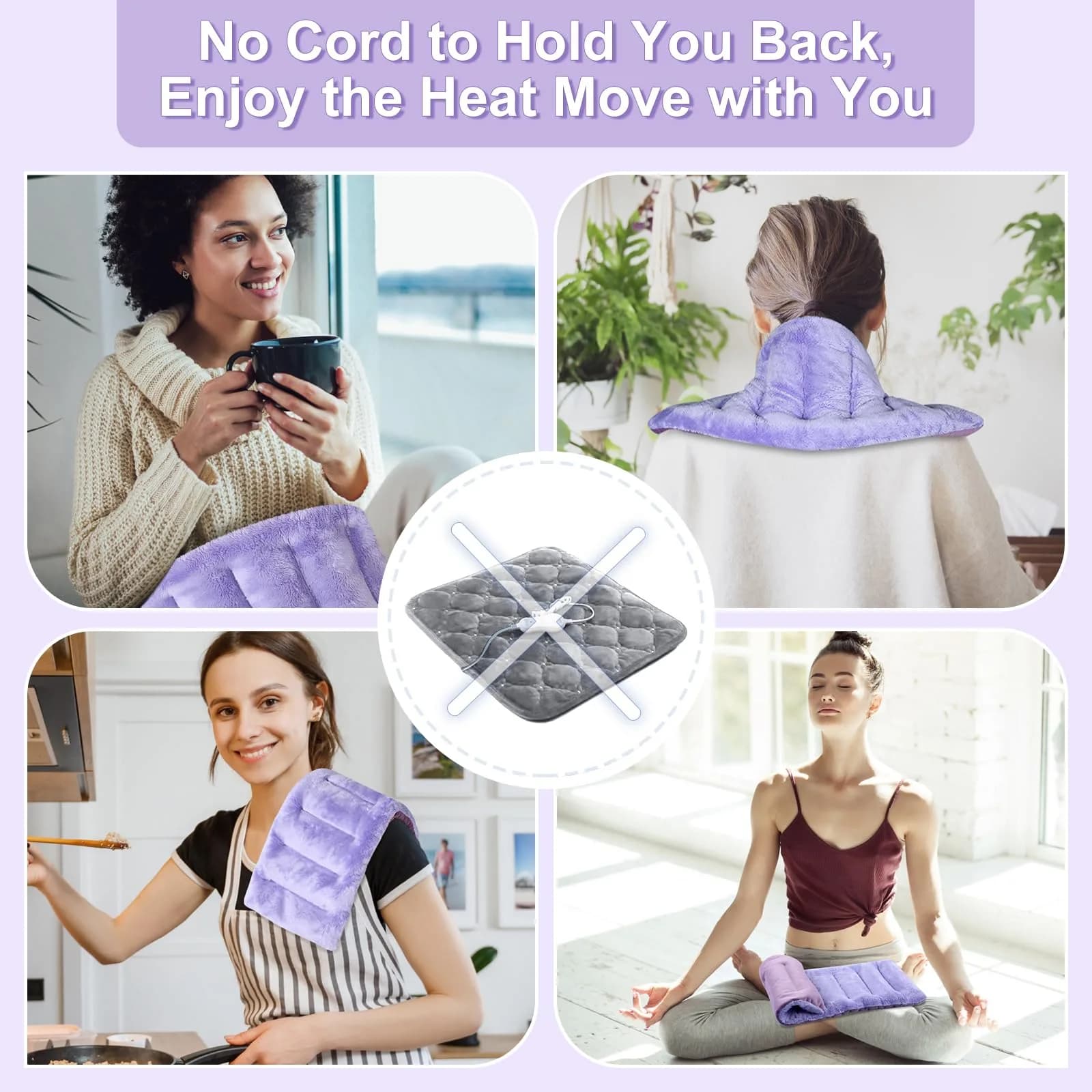 SUZZIPAD Microwave Heating Pad 44990c | Moist Heat for Muscle Soreness & Fatigue - view 7