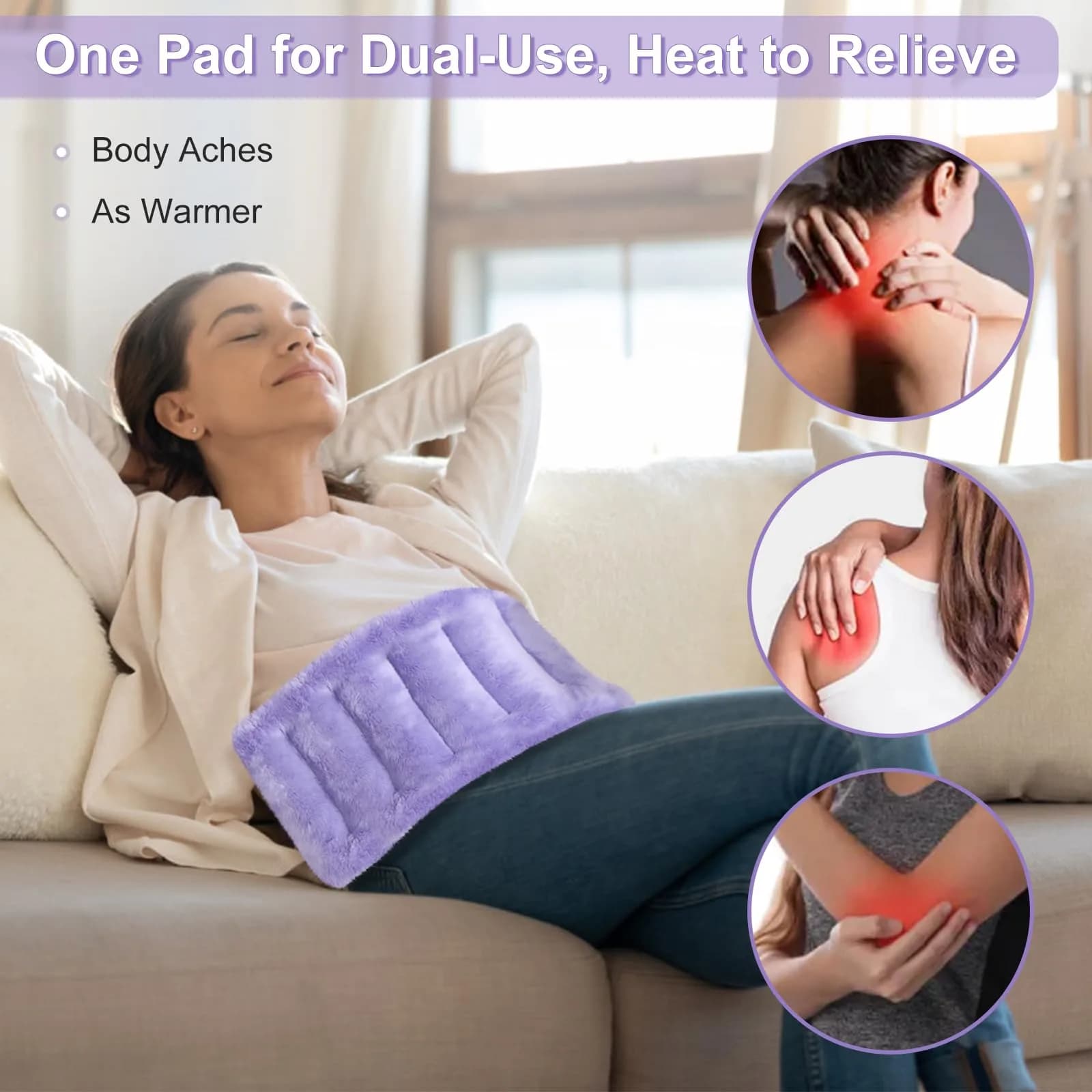 SUZZIPAD Microwave Heating Pad 44990c | Moist Heat for Muscle Soreness & Fatigue - view 2