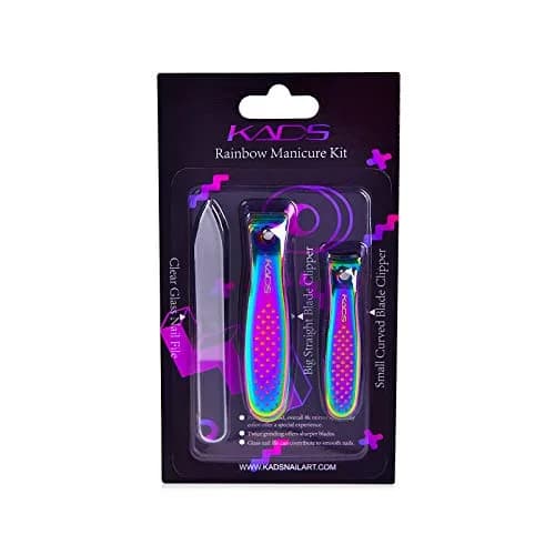 Rolabling Rainbow Stainless Steel Nail Clipper Set with Glass Nail File | Precision Fingernail & Toenail Cutters thumbnail 8