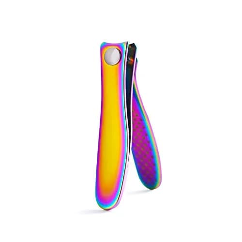 Rolabling Rainbow Stainless Steel Nail Clipper Set with Glass Nail File | Precision Fingernail & Toenail Cutters thumbnail 2