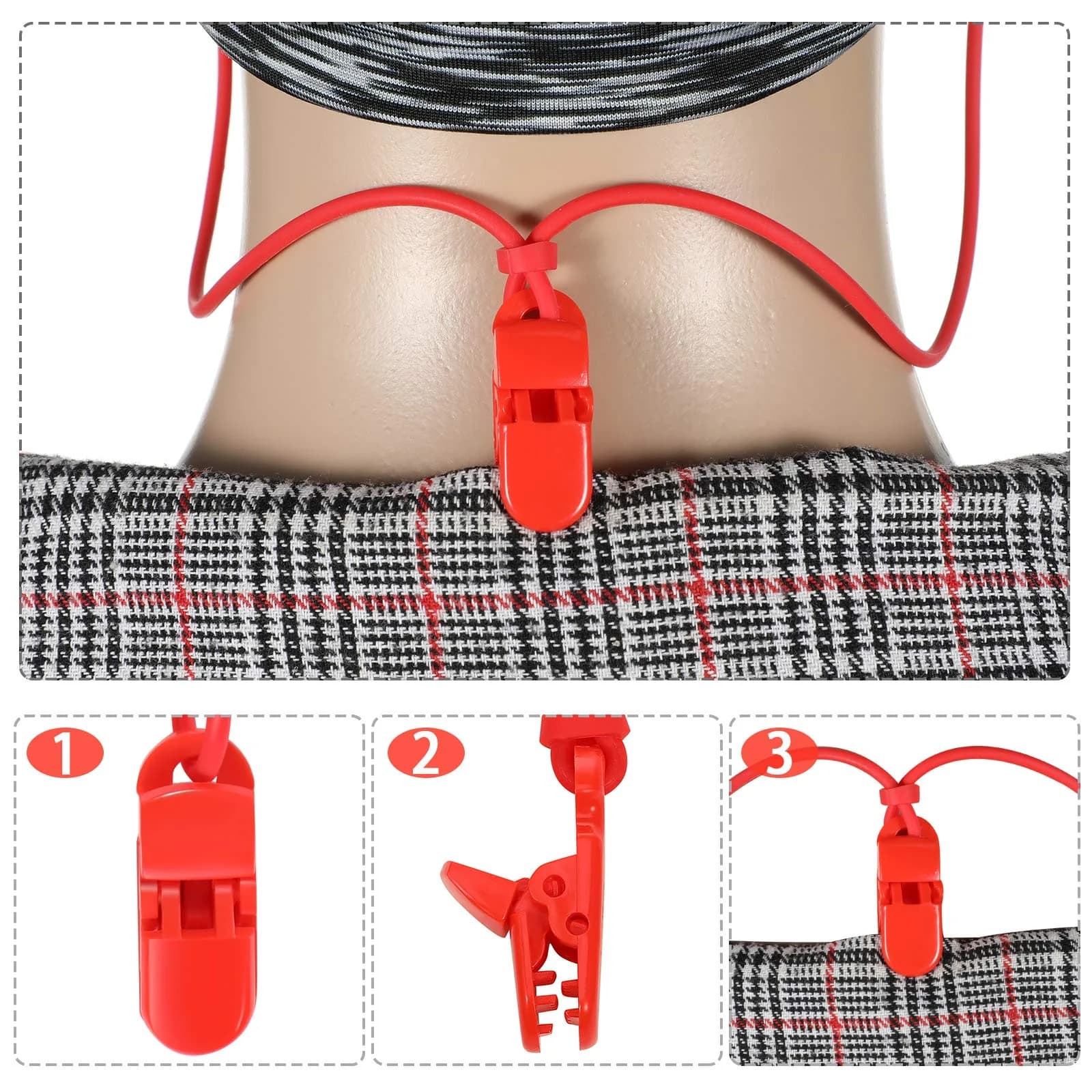 BBTO Hearing Aid Clips 4-Pack | Adjustable Anti-Loss Lanyards for Seniors & Adults - view 3