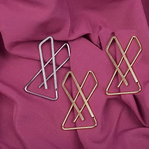 VAMA Women's Brooches & Pins For Hijab Dupatta Pallu Scrafs 9 pcs | Elegant Designer Safety Saree Pin Combo thumbnail 4