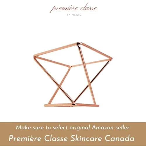 Première Classe Skincare Rose Gold Beauty Sponge Holder | Makeup Brush Organizer Rack Case thumbnail 5