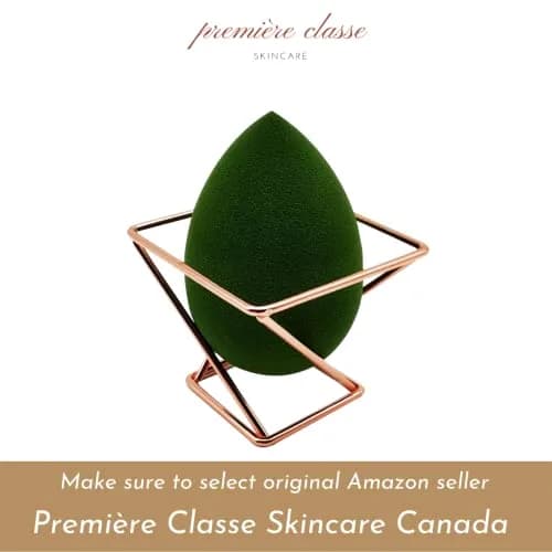 Première Classe Skincare Rose Gold Beauty Sponge Holder | Makeup Brush Organizer Rack Case thumbnail 6