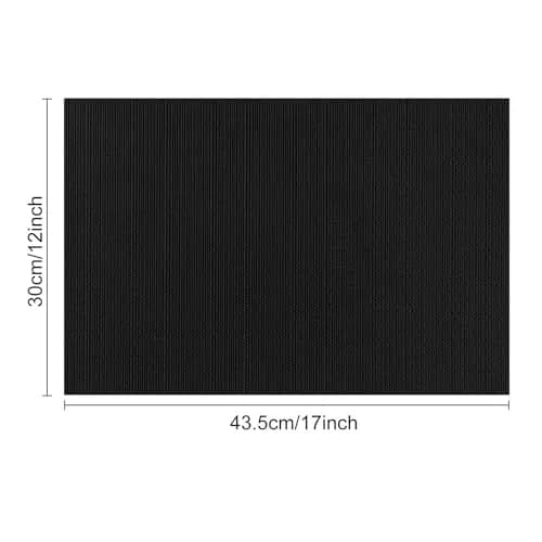 Myir JUN Black Placemats Set of 8 | Durable PVC Indoor/Outdoor Table Mats thumbnail 7