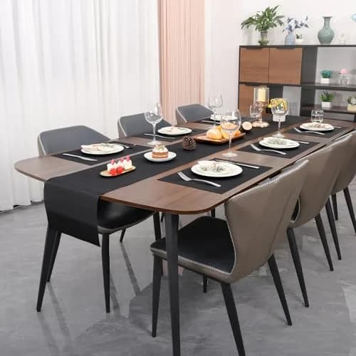 Myir JUN Black Placemats Set of 8 | Durable PVC Indoor/Outdoor Table Mats thumbnail 8