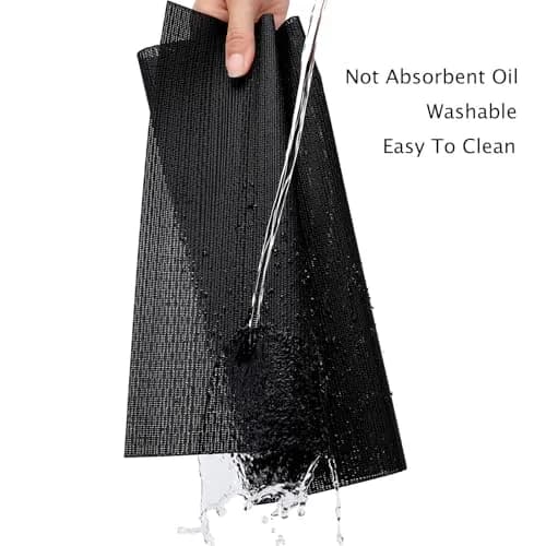 Myir JUN Black Placemats Set of 8 | Durable PVC Indoor/Outdoor Table Mats thumbnail 2