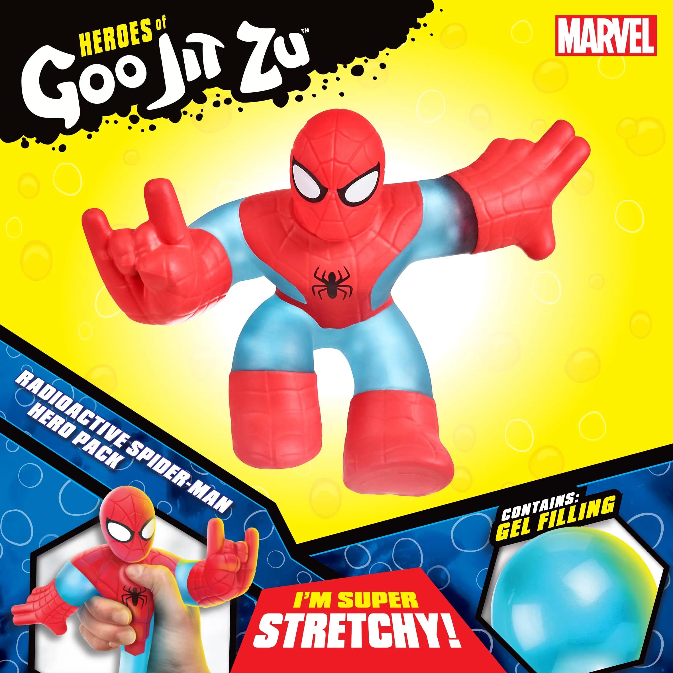 Heroes of Goo Jit Zu Radioactive Spider-Man Action Figure 11.4 cm (4.5 inches) | Licensed Marvel S3 Hero Pack - view 3