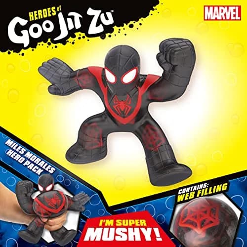 Heroes of Goo Jit Zu Miles Morales Super Squishy Hero Pack | Stretches 3x Size, Non-Toxic thumbnail 4