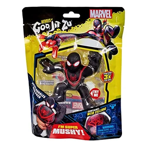 Heroes of Goo Jit Zu Miles Morales Super Squishy Hero Pack | Stretches 3x Size, Non-Toxic thumbnail 2