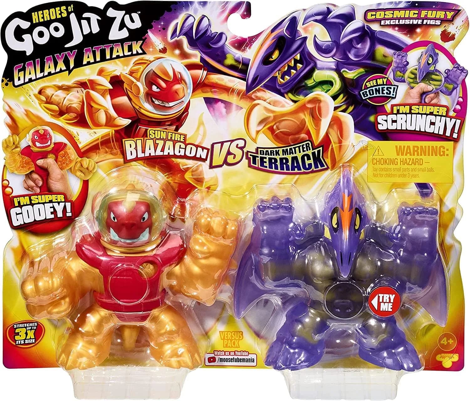 Heroes of Goo Jit Zu Galaxy Attack S5 Versus PK 2-Pack | Squishy & Stretchy Action Figures - view 2