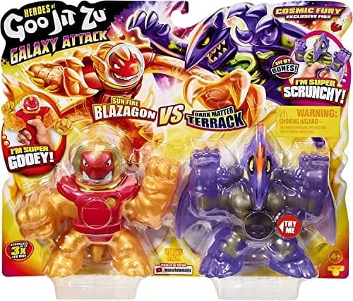 Heroes of Goo Jit Zu Galaxy Attack S5 Versus PK 2-Pack | Squishy & Stretchy Action Figures thumbnail 2