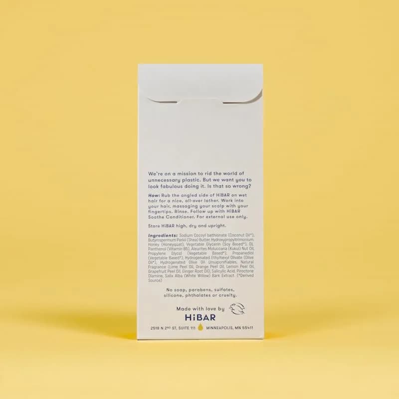 HIBAR Soothe Shampoo Bar 3.2 Oz | For Dry, Itchy, Flaky Scalps, Plastic-Free thumbnail 14
