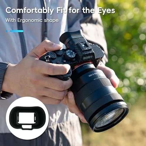 Kiorafoto Extended Eyecup for Sony A7S III, A1, A7 IV, A7R V Cameras | Replaces FDA-EP19 Viewfinder thumbnail 4