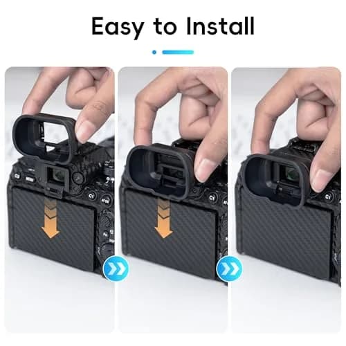 Kiorafoto Extended Eyecup for Sony A7S III, A1, A7 IV, A7R V Cameras | Replaces FDA-EP19 Viewfinder thumbnail 5