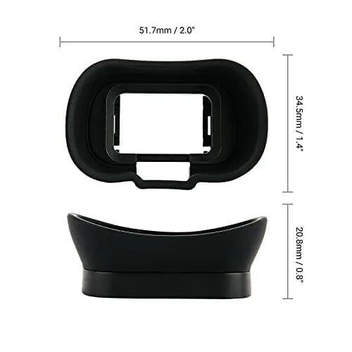 Kiorafoto Extended Eyecup for Sony A7S III, A1, A7 IV, A7R V Cameras | Replaces FDA-EP19 Viewfinder thumbnail 8
