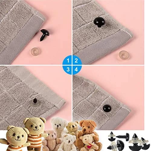 Yexixsr Safety Eyes and Noses for Amigurumi 566PCS | Assorted Sizes for Crochet Dolls & Plush Animals thumbnail 7