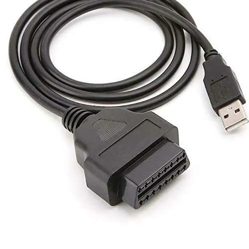 WSDMAVIS 1Meter 16 Pins OBD2 Female to USB A Male Power Connection Cable | Power Supply Only, 1m thumbnail 3