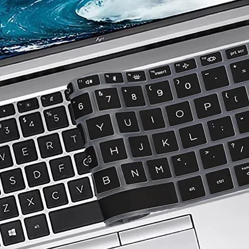 MUBUY-GOL Black Silicone Keyboard Cover Skin for HP EliteBook 13.3 inch Laptops (US Layout) thumbnail 4