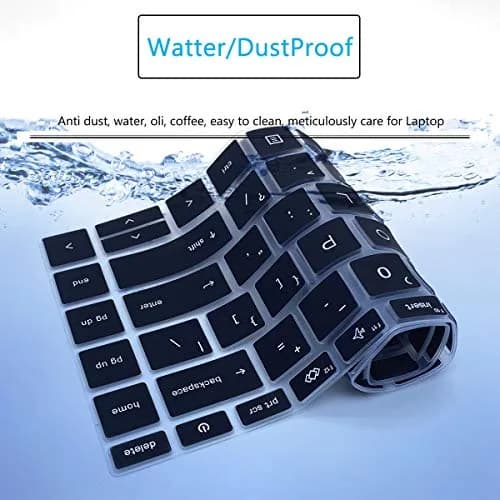 MUBUY-GOL Black Silicone Keyboard Cover Skin for HP EliteBook 13.3 inch Laptops (US Layout) thumbnail 7
