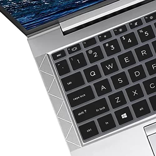 MUBUY-GOL Black Silicone Keyboard Cover Skin for HP EliteBook 13.3 inch Laptops (US Layout) thumbnail 2