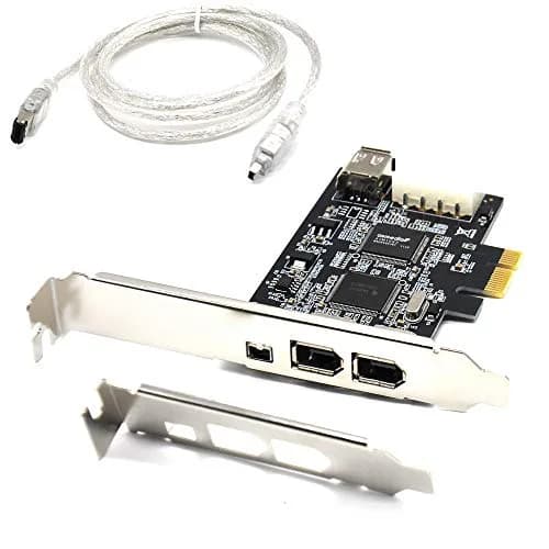 Pardarsey PCIe Firewire Card IEEE 1394a 4 Ports | Plug-and-Play Controller for Windows 10 & Mac OS thumbnail 1