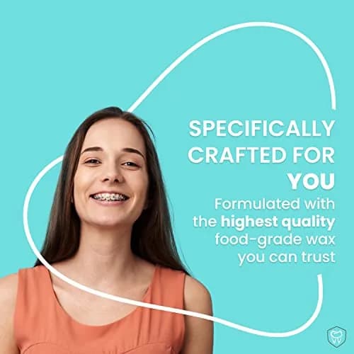 Fresh Knight Orthodontic Wax for Braces & Aligners - 50 Strips | Food Grade, Unscented, Multicolor thumbnail 6