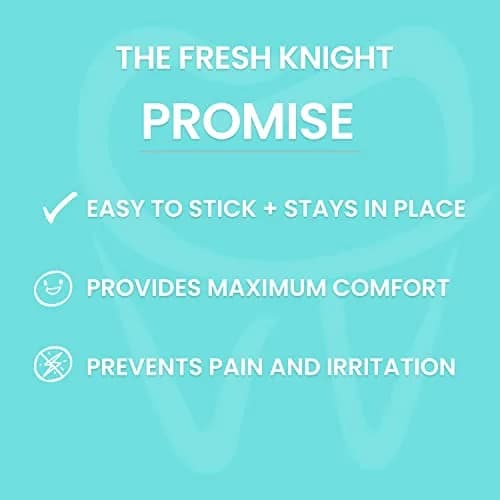 Fresh Knight Orthodontic Wax for Braces & Aligners - 50 Strips | Food Grade, Unscented, Multicolor thumbnail 2