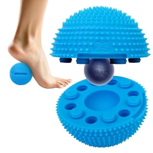 RAD Neuro Ball Foot Roller & Textured Massage Ball for Myofascial Release, Plantar Fasciitis, Hands & Face – Spiky Therapy Tool for Muscle Relief 6 oz (170 g) thumbnail 1