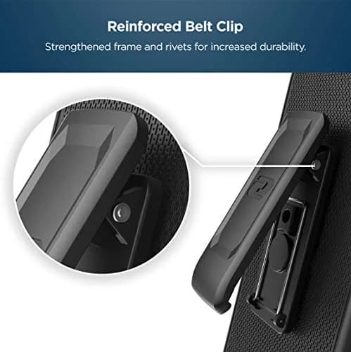 ENCASED DuraClip Belt Clip Case for Samsung Galaxy S21 | Slim Phone Cover with Holster, 180° Swivel Clip, Black thumbnail 5
