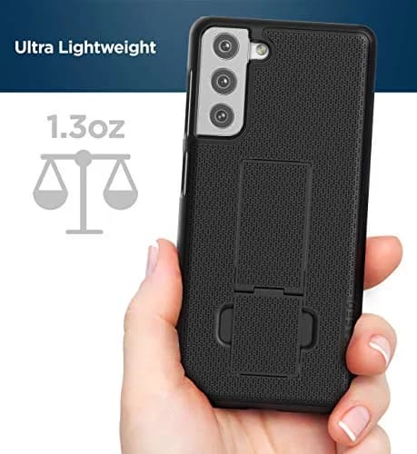 ENCASED DuraClip Belt Clip Case for Samsung Galaxy S21 | Slim Phone Cover with Holster, 180° Swivel Clip, Black thumbnail 7