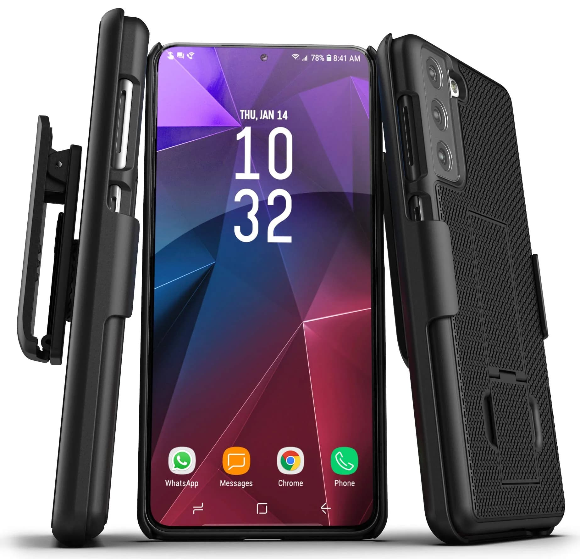 ENCASED DuraClip Belt Clip Case for Samsung Galaxy S21 Plus | Slim, Durable & Secure Phone Cover — S21 Plus