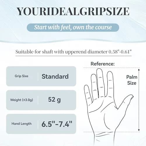 Mile High Life Women Golf Grips 3 Pack | Anti-Slip Rubber, Ergonomic Fit for Women & Juniors thumbnail 4