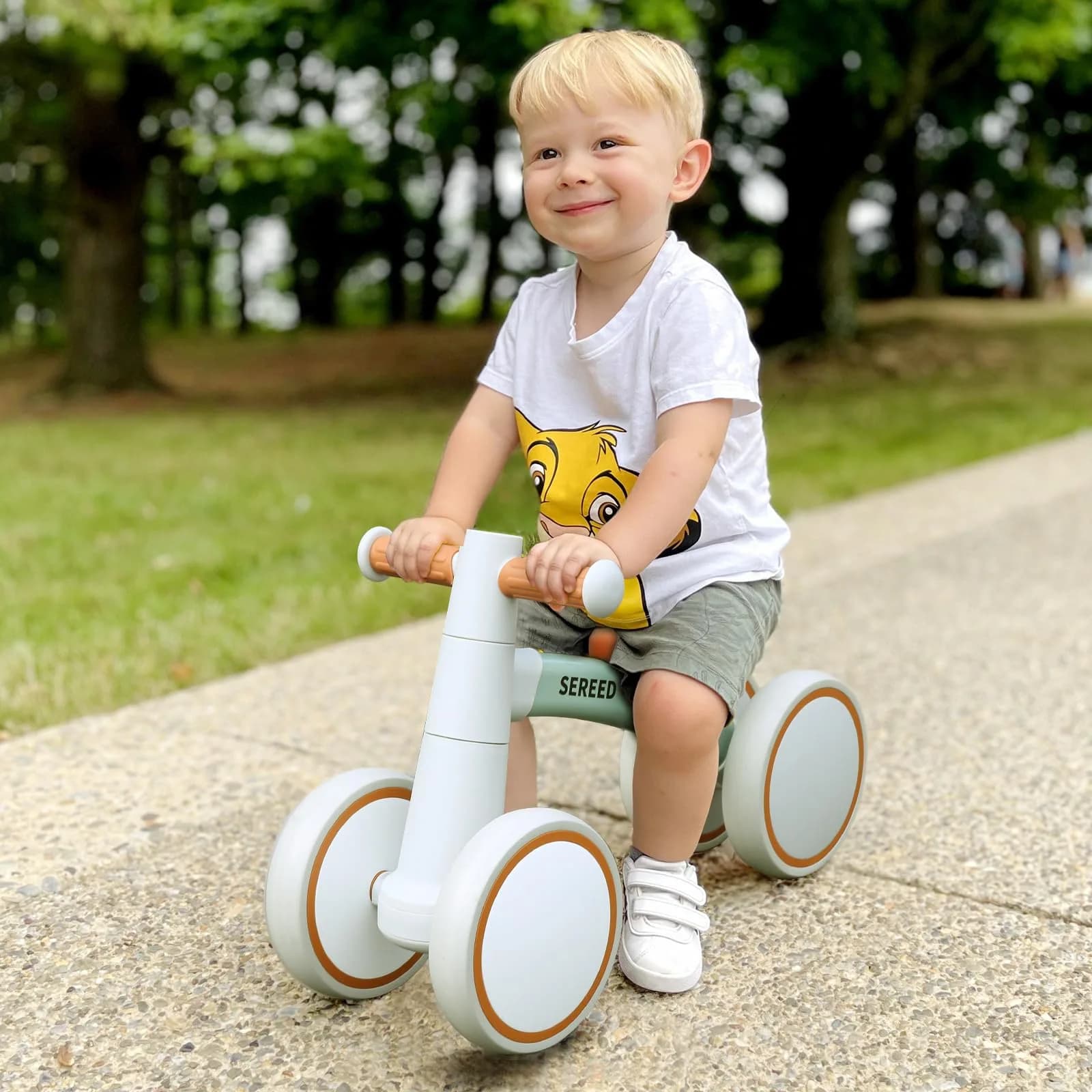 SEREED Baby Balance Bike for 1 Year Old Girl Gifts, Toddler Walker, 12-24 Months, Green - view 8