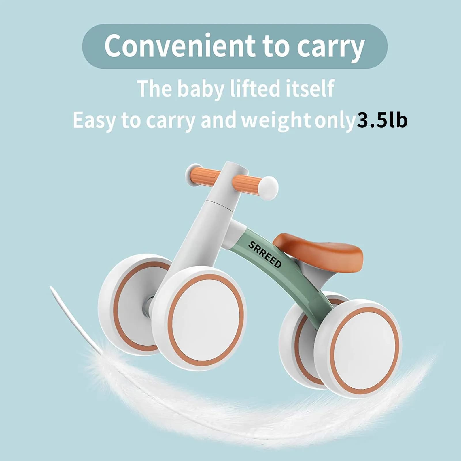 SEREED Baby Balance Bike for 1 Year Olds | ASTM-Tested Educational Bicycle - view 4