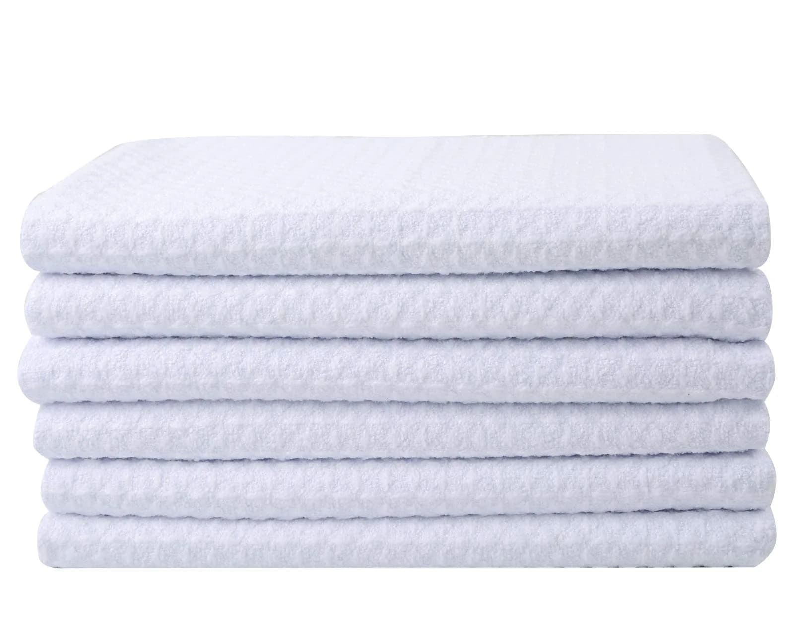 SINLAND Microfiber Kitchen Towels 6 Pack | Quick Dry & Lint-Free 16x24 Inch