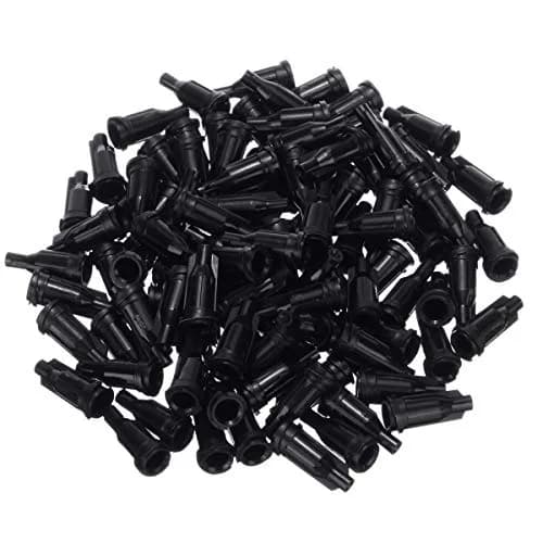 Jyving Syringe Luer Stop Caps 100PCS Black | Sealing Fittings for Lab Use thumbnail 1